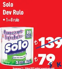 SOLO DEV RULO KAĞIT HAVLU SOLO DEV RULO KAĞIT HAVLU